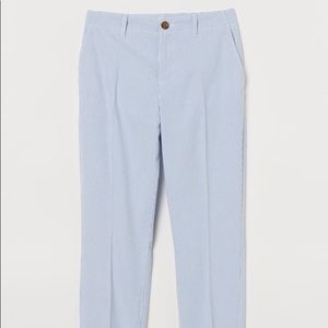 H&M light blue striped chinos size 8